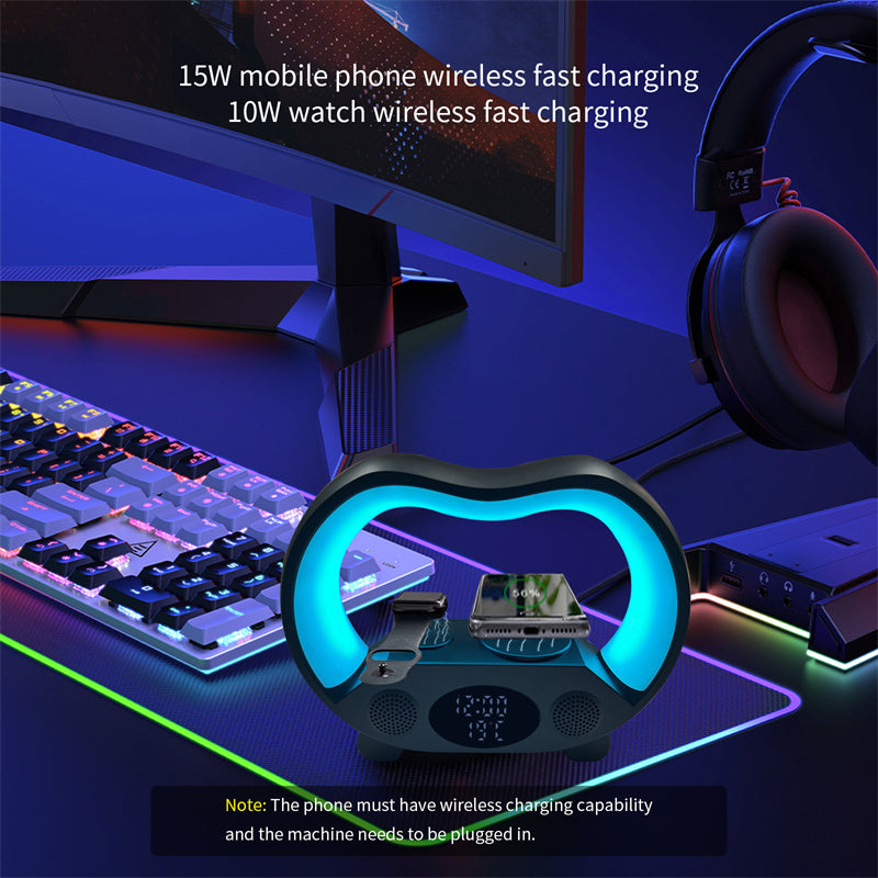 6-in-1 smart LED table lamp combines wireless charging, Bluetooth speaker, AMI Cart