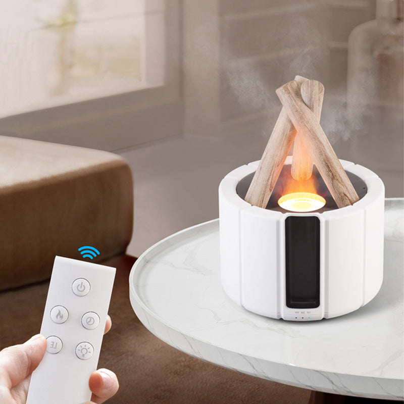 Simulated Flame Aromatherapy Machine Home Office Desktop Humidifier AMI Cart