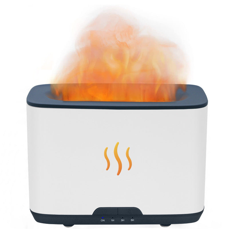 Simulated Flame Aromatherapy Machine Home Office Desktop Humidifier AMI Cart