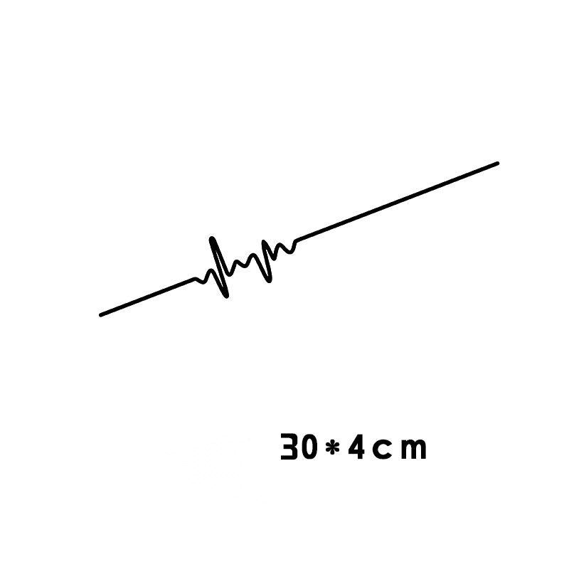 Car Electrocardiogram Creative Sound Wave Chart Car Sticker AMI Cart