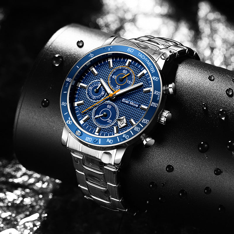 Waterproof Watch Luminous Small Three-pin Steel Watch AMI Cart