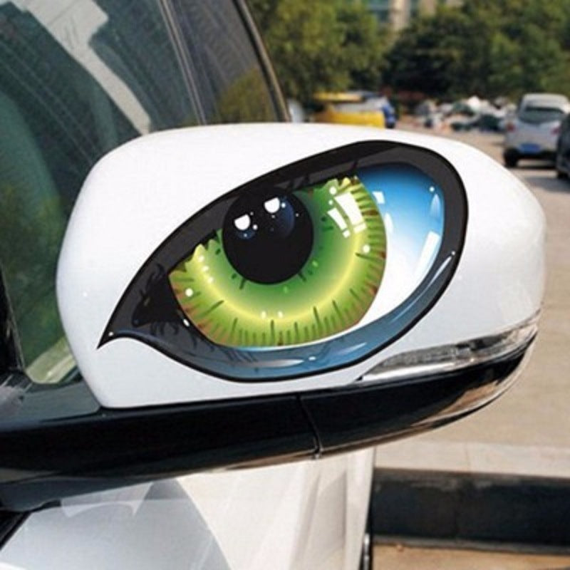 Car Rearview Mirror Eye Car Sticker AMI Cart