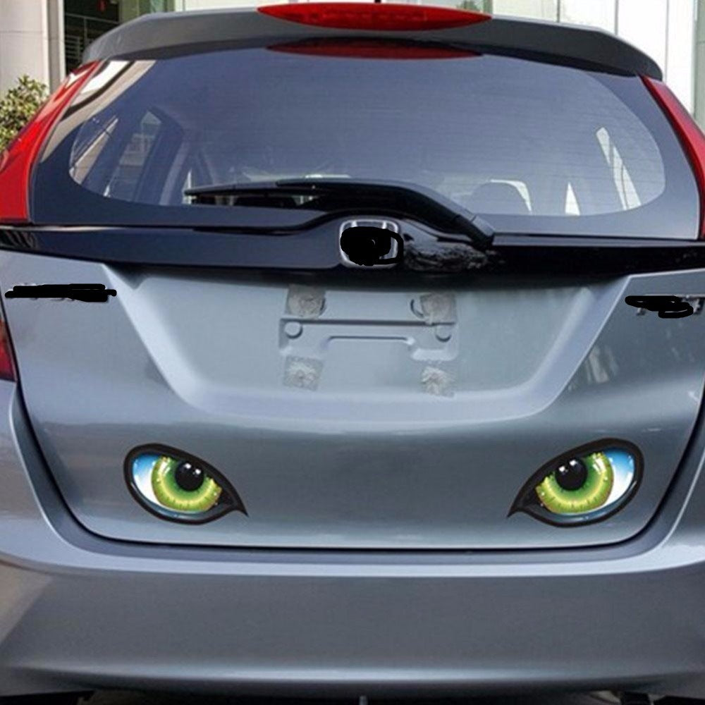 Car Rearview Mirror Eye Car Sticker AMI Cart
