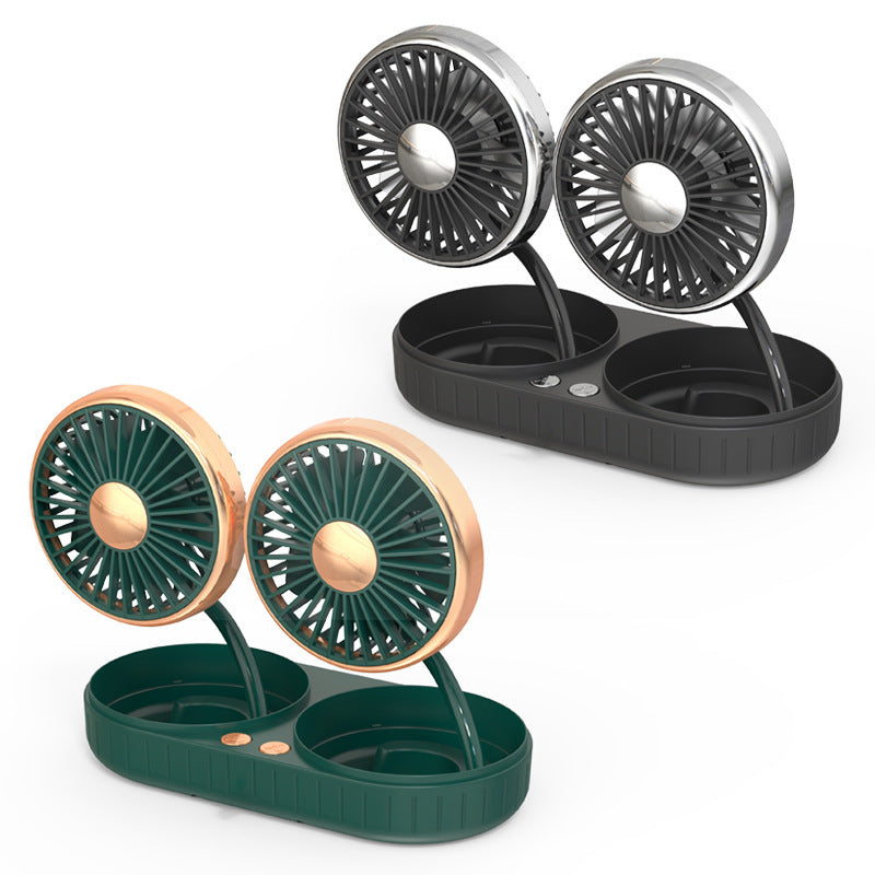 Double-Headed Hose Small Fan Usb Car Interior Creative Automotive Accessories AMI Cart