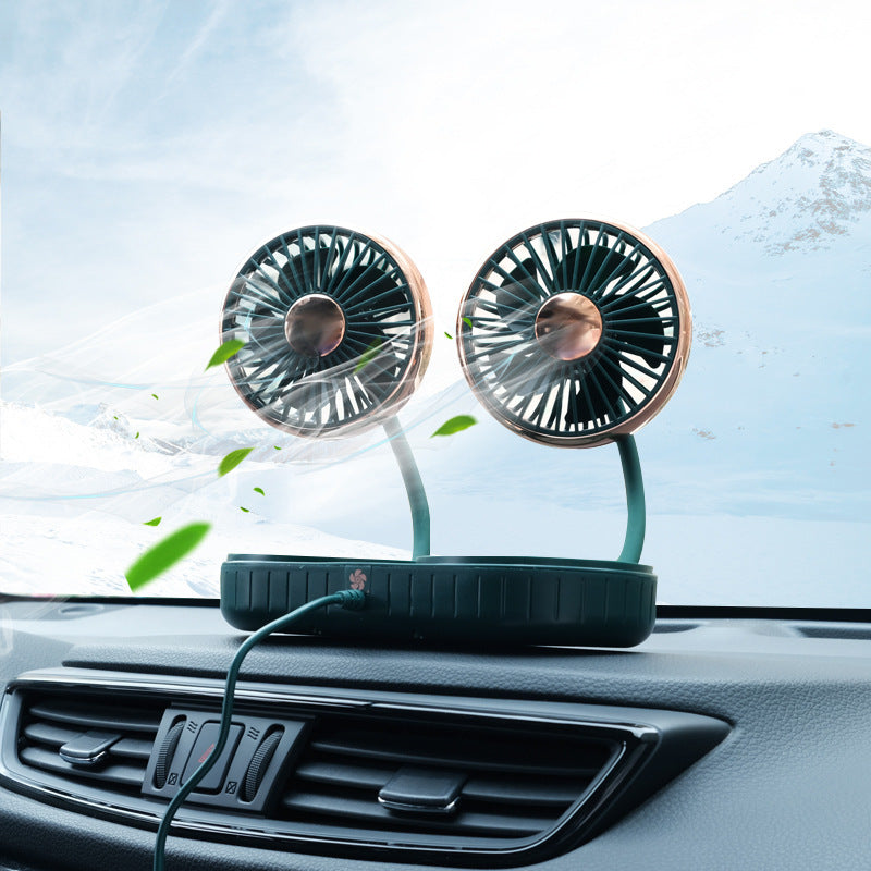 Double-Headed Hose Small Fan Usb Car Interior Creative Automotive Accessories AMI Cart