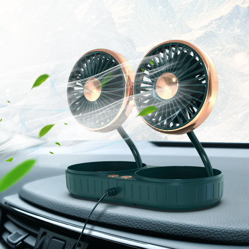Double-Headed Hose Small Fan Usb Car Interior Creative Automotive Accessories AMI Cart