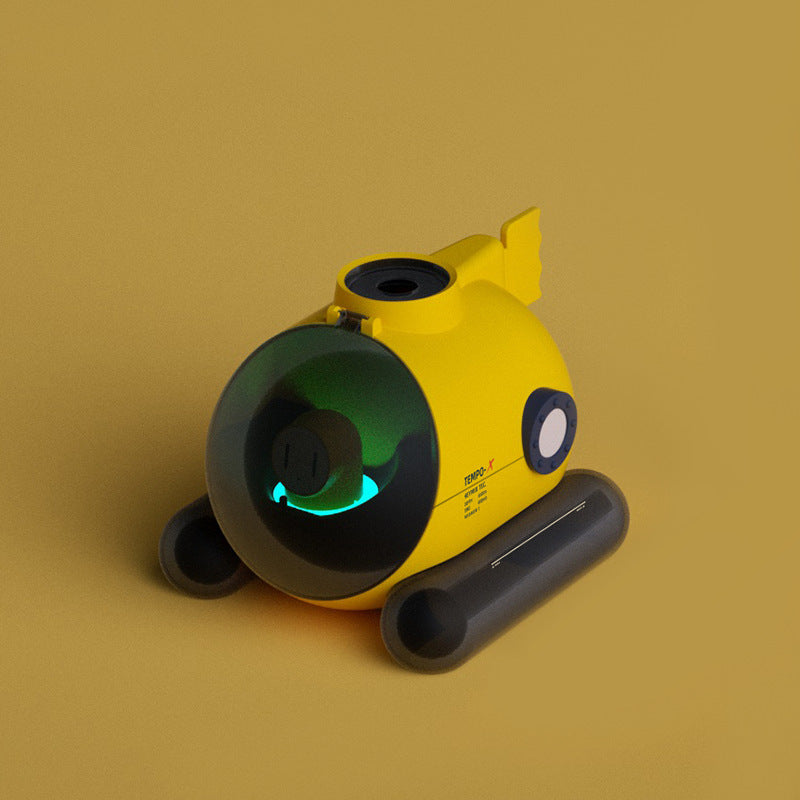 Ultrasonic Fog Diffuser TV Submarineroid Humidifier Color LED Light Humidifier Desktop Hydrator Spray AMI Cart