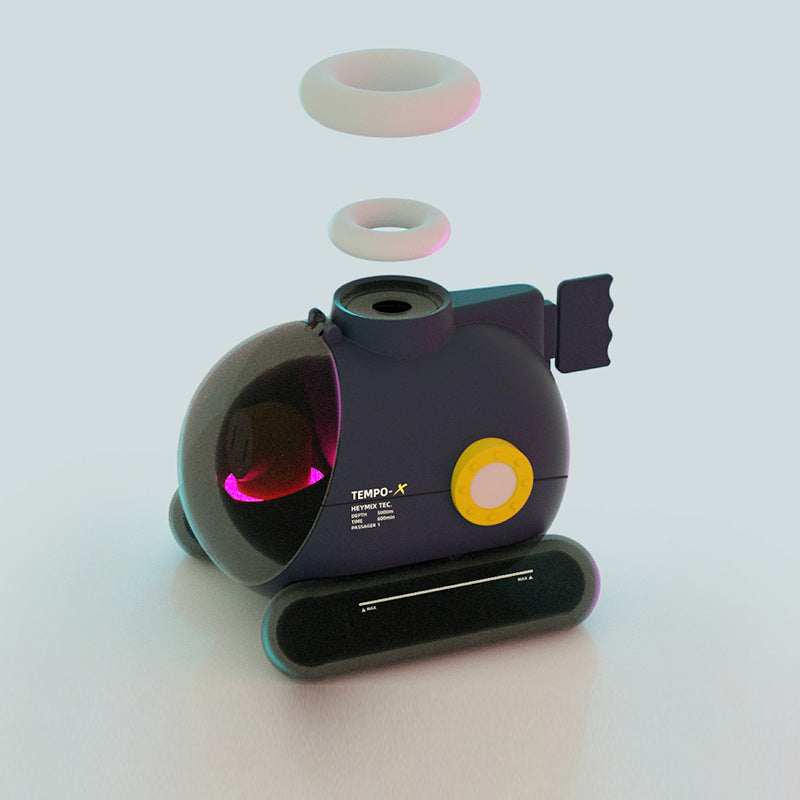 Ultrasonic Fog Diffuser TV Submarineroid Humidifier Color LED Light Humidifier Desktop Hydrator Spray AMI Cart