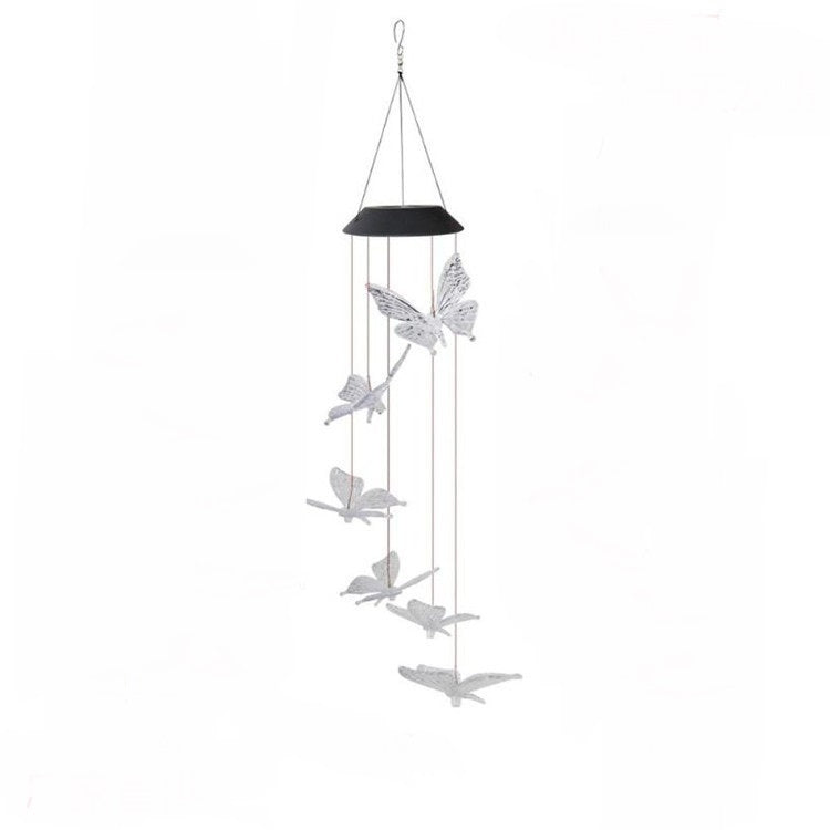 Solar Powered LED Wind Chime Light Hanging Color-Changing AMI Cart