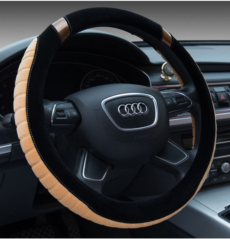 Steering wheel short plush car handle AMI Cart