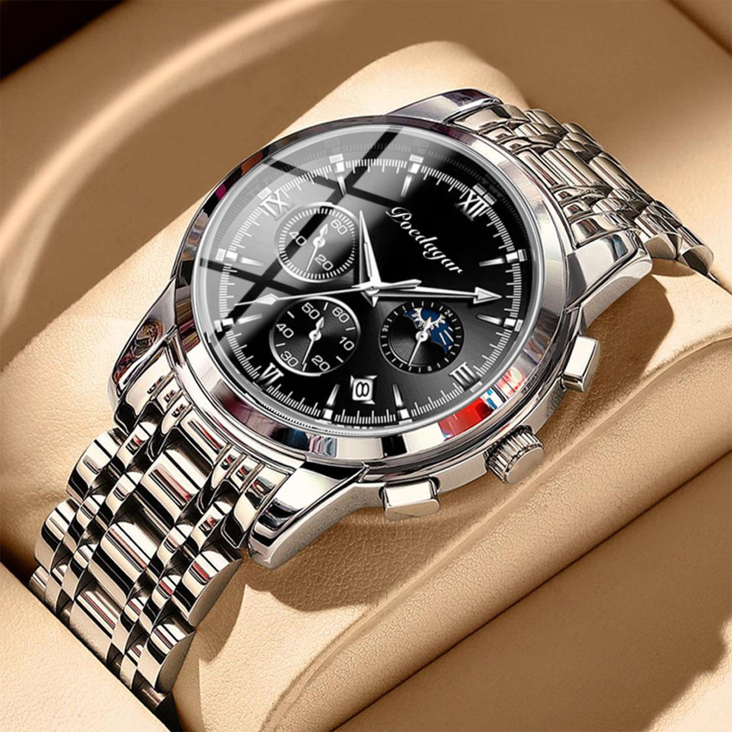 Multifunctional Men's Watch Luminous Waterproof Quartz Wrist Watch AMI Cart