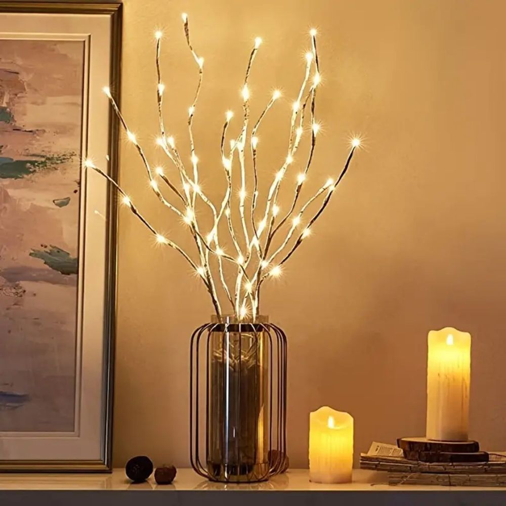 LED White Birch Branch Light for Festive Home and Wedding Decor AMI Cart