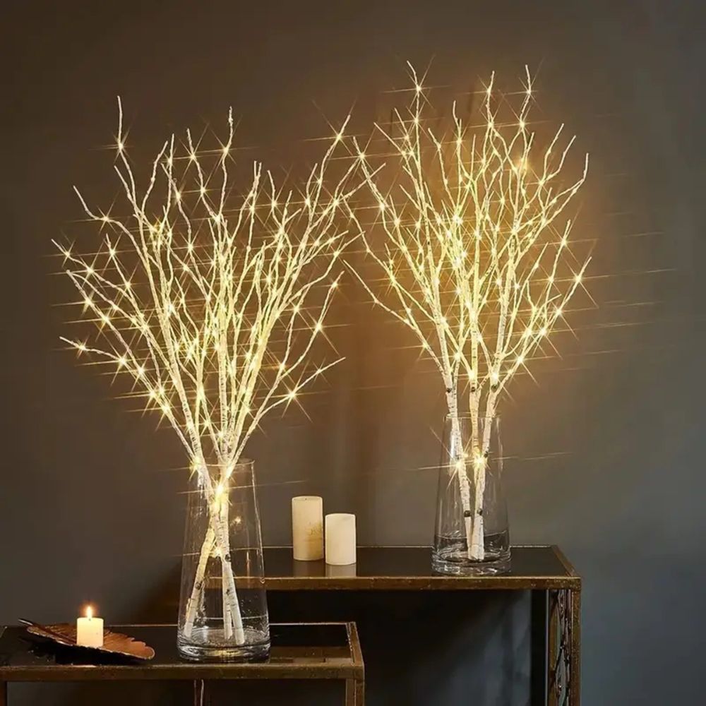LED White Birch Branch Light for Festive Home and Wedding Decor AMI Cart