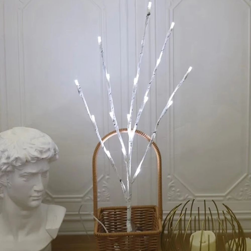 LED White Birch Branch Light for Festive Home and Wedding Decor AMI Cart