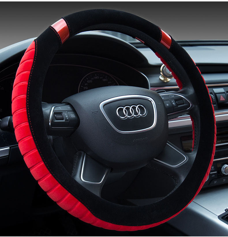 Steering wheel short plush car handle AMI Cart