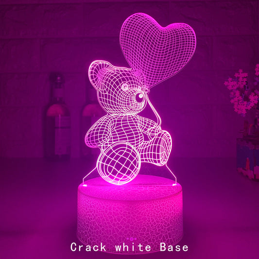 3D Lamp Acrylic USB LED Night Lights Neon Sign Lamp