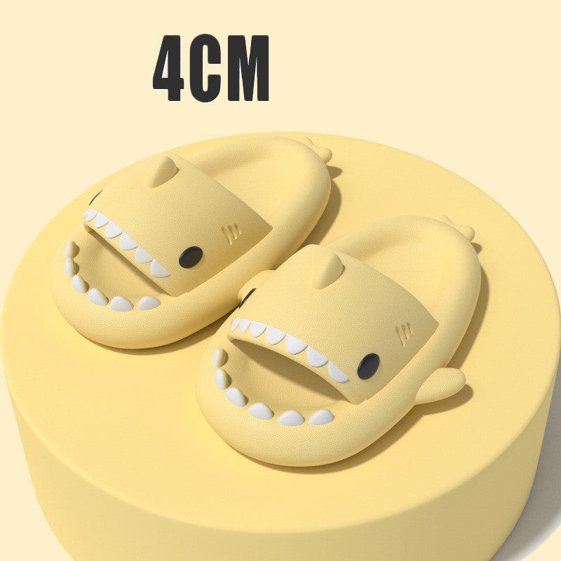 Adult's Slippers Indoor Outdoor Funny Shark Cartoon AMI Cart