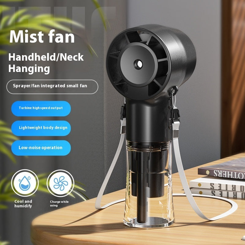 Mini Fan Multifunctional Halter Usb Hand-held Spray Fan AMI Cart
