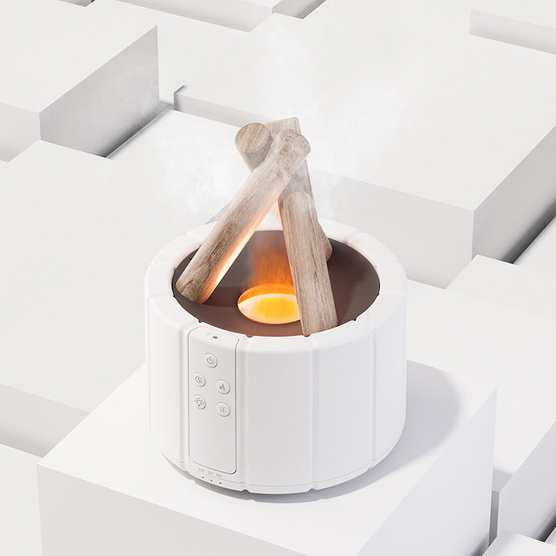 Simulated Flame Aromatherapy Machine Home Office Desktop Humidifier AMI Cart