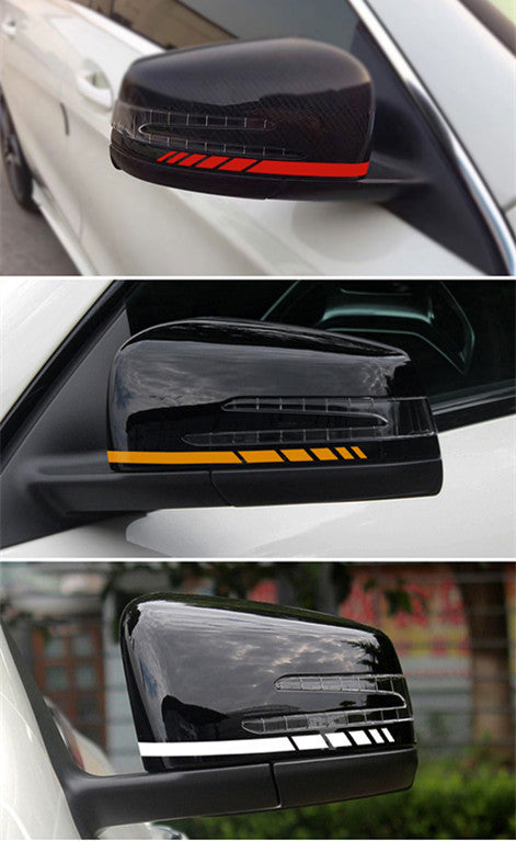 Side Mirror Striped Car Sticker AMI Cart