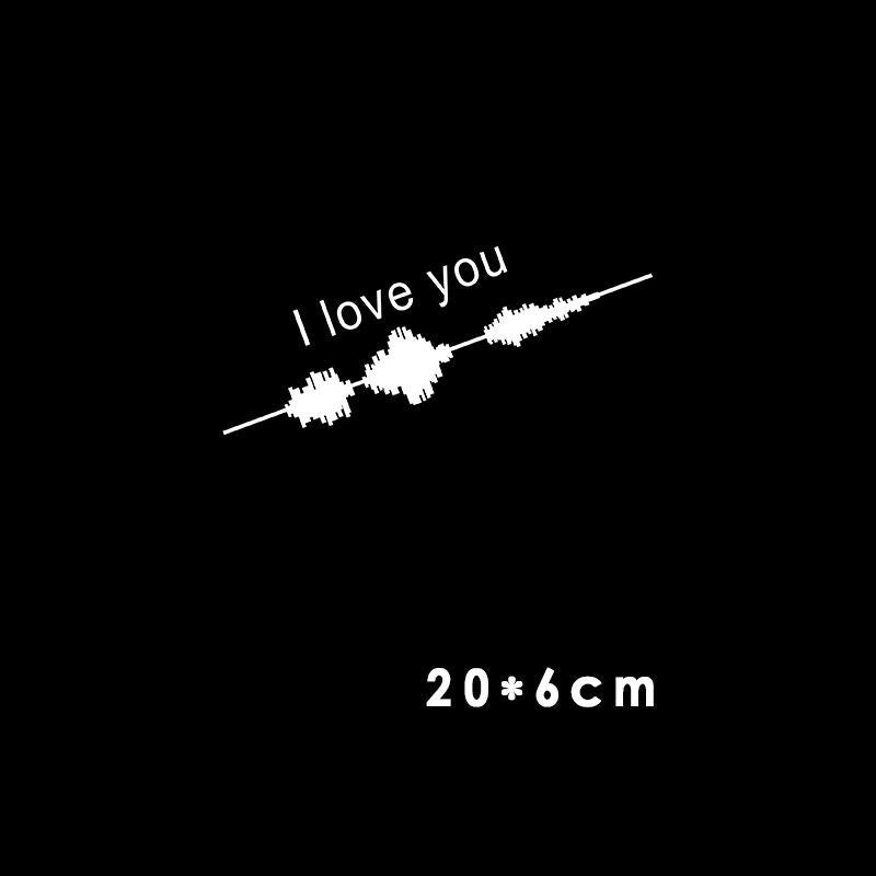 Car Electrocardiogram Creative Sound Wave Chart Car Sticker AMI Cart