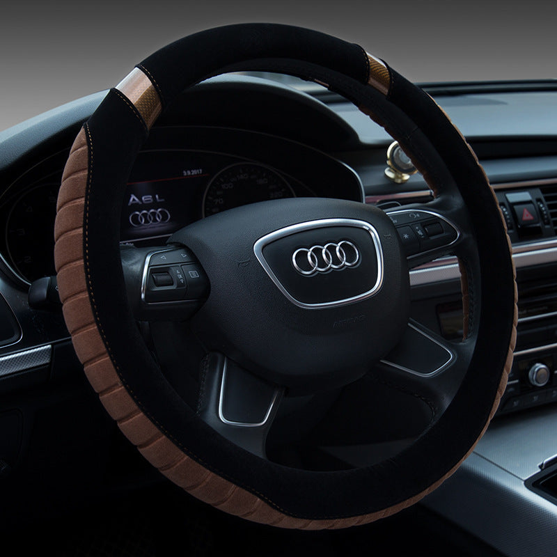 Steering wheel short plush car handle AMI Cart