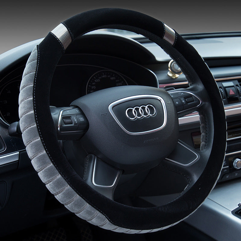 Steering wheel short plush car handle AMI Cart