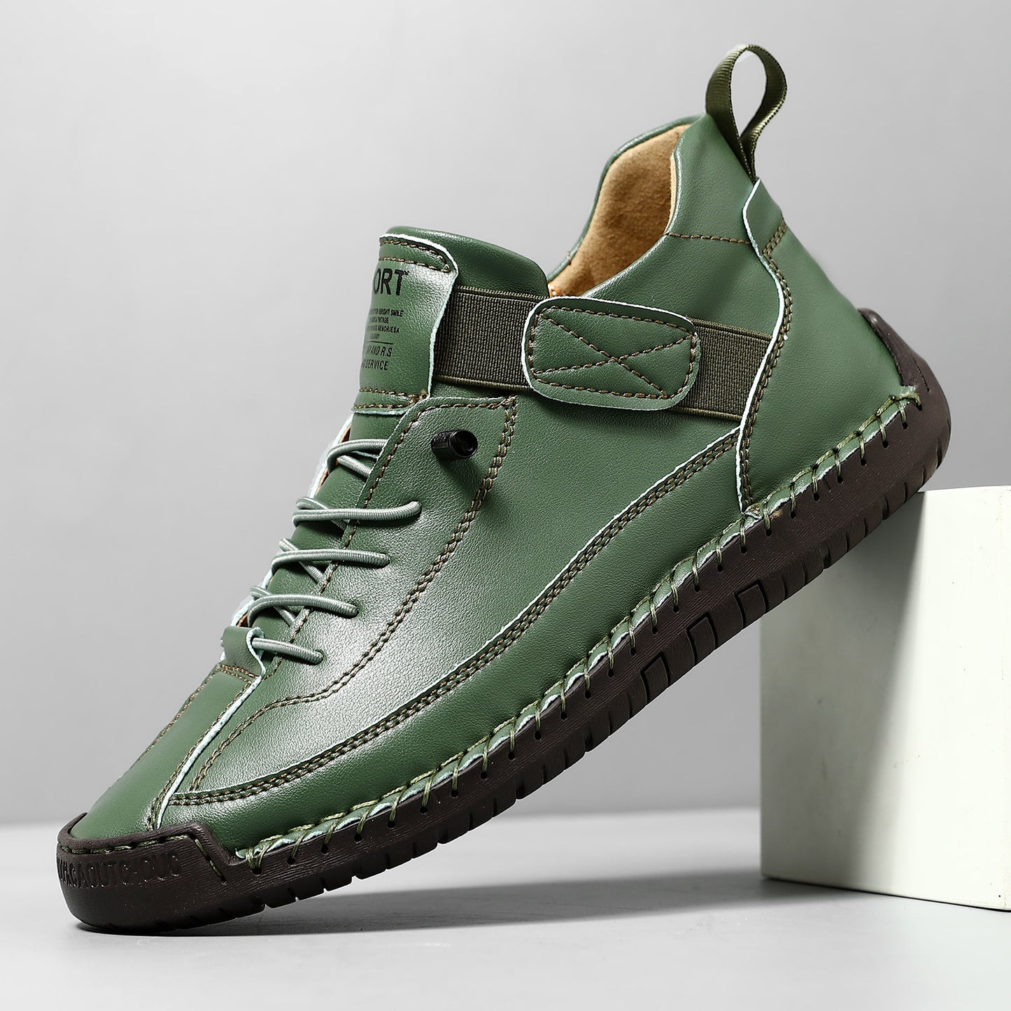 FallWinter Hot-selling Foreign Trade Cross-border Plus Size Men's Mid-Top Martin Boots Outdoor Casual Shoes Tooling Stitching Men's Shoes AMI Cart