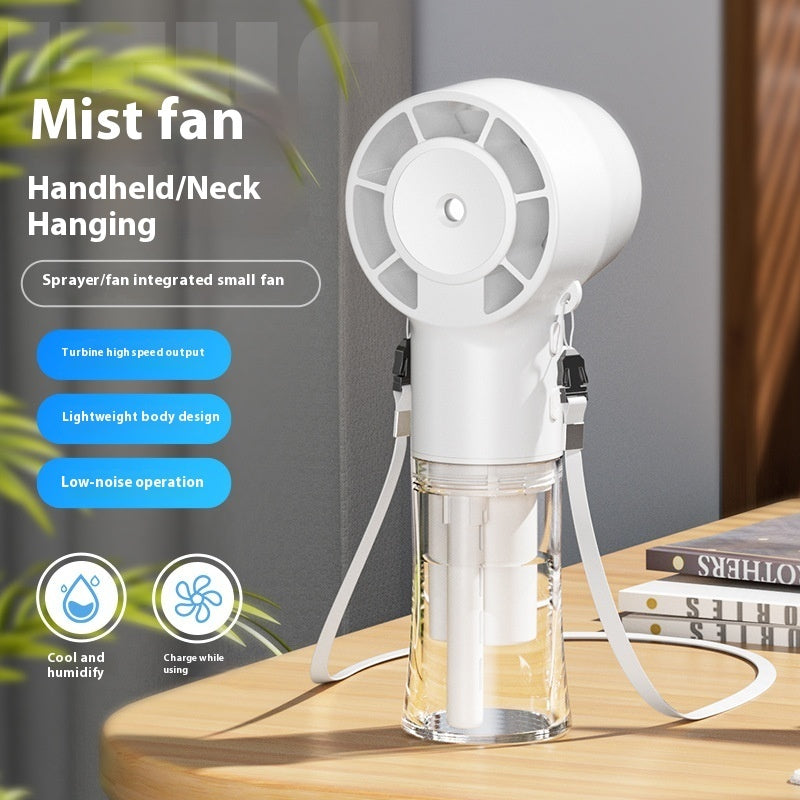 Mini Fan Multifunctional Halter Usb Hand-held Spray Fan AMI Cart