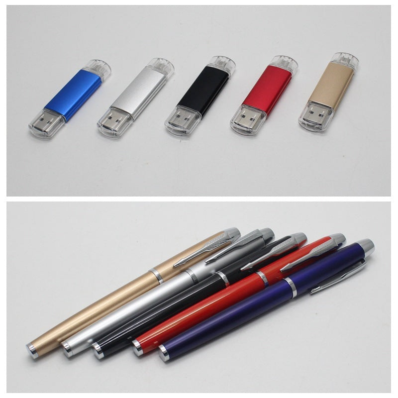 Factory direct businessthin wireless mouse + mobile U disk + pen three pieces of office gift custom-made LOGO AMI Cart