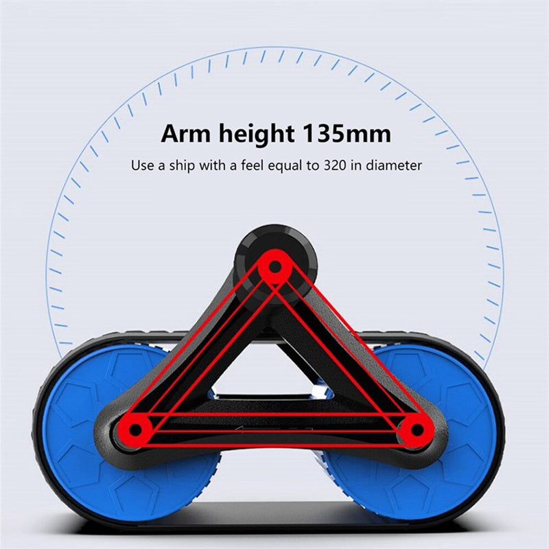 Double Wheel Abdominal Exerciser Women Men AMI Cart