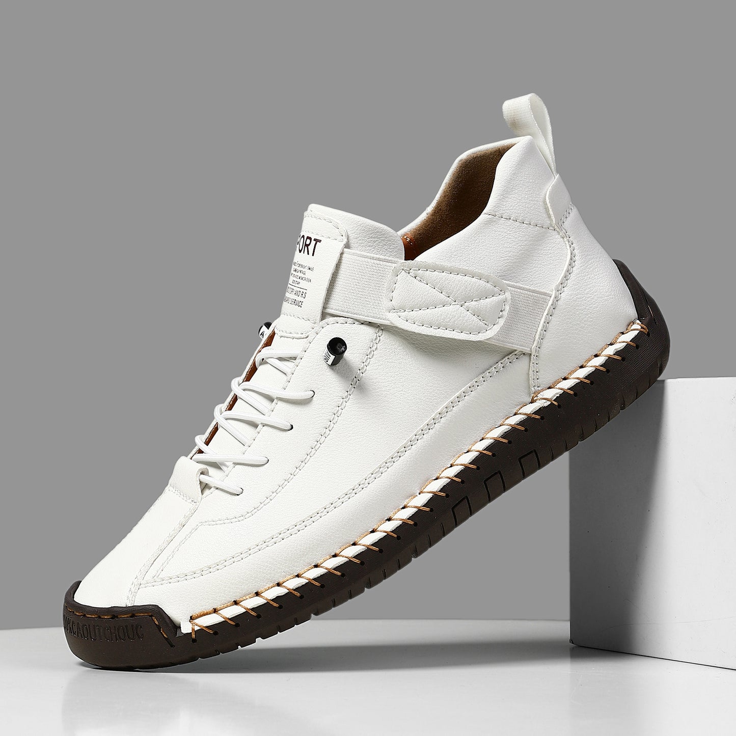 FallWinter Hot-selling Foreign Trade Cross-border Plus Size Men's Mid-Top Martin Boots Outdoor Casual Shoes Tooling Stitching Men's Shoes AMI Cart
