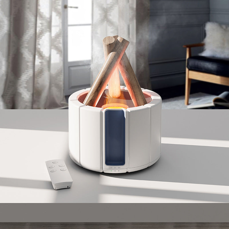 Simulated Flame Aromatherapy Machine Home Office Desktop Humidifier AMI Cart