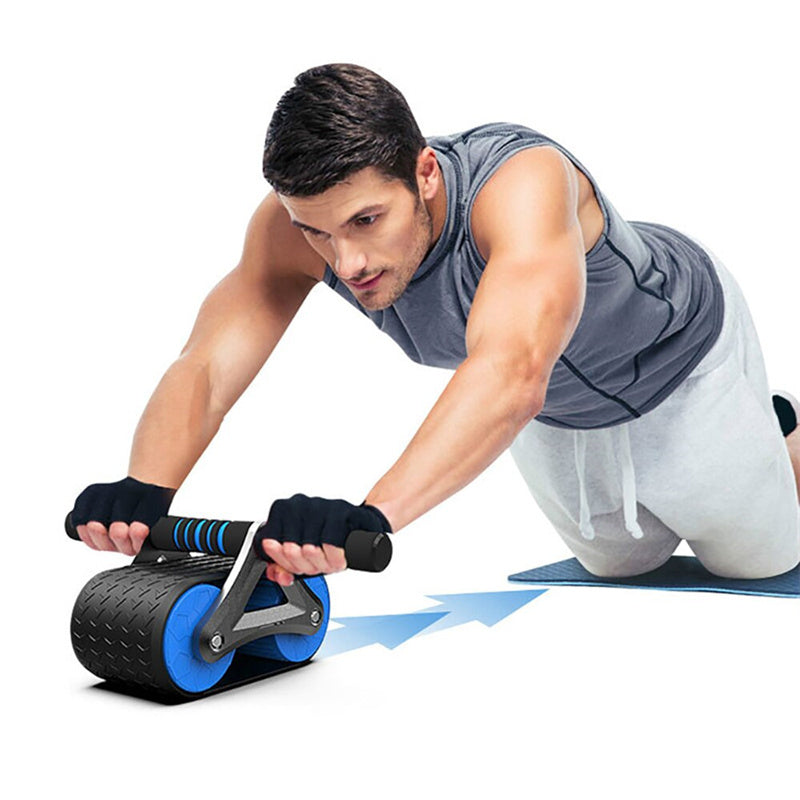 Double Wheel Abdominal Exerciser Women Men AMI Cart