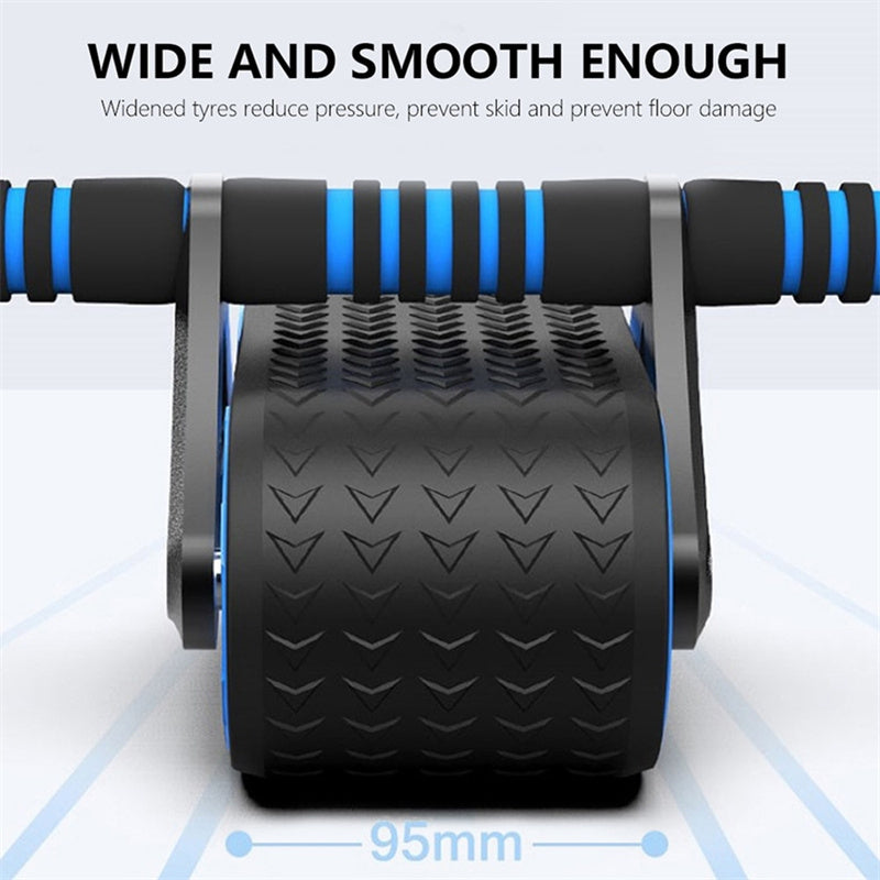 Double Wheel Abdominal Exerciser Women Men AMI Cart
