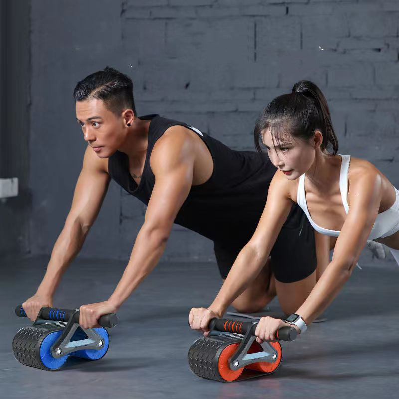 Double Wheel Abdominal Exerciser Women Men AMI Cart