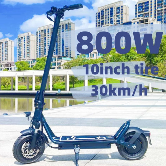 USA Adult 10inch Tubeless Tires 30km/h Speed 18.6mph 40KM Long Range 36V 13Ah 800W Electric Scooter Trottinettes Electriques - Chic Cart