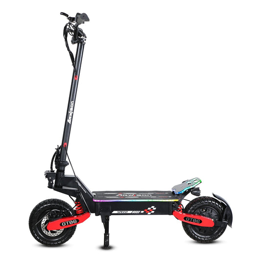 New electric scooter 1200w motor fast 50km/h 48v battery long range 65km LED display 11 inch adult off - road electric scooter - Chic Cart