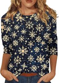 Fashion Loose Shirt Woman Elegant Round-Neck Woman Shirt Printed Casual Woman Shirt Holiday Weekend Top - Chic Cart