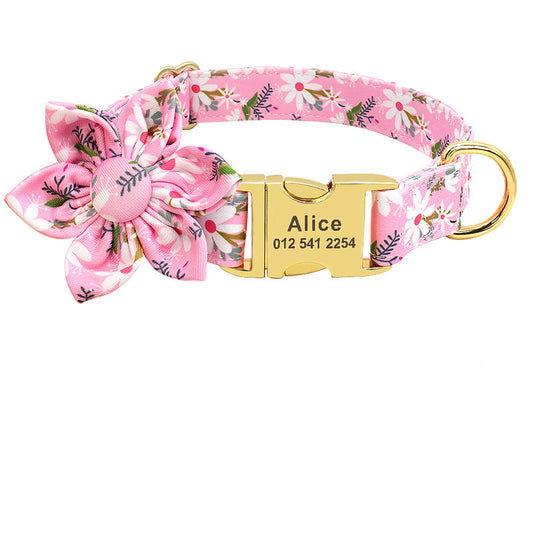 Fashion Printed Dog Collar Personalised Nylon Dog Collar