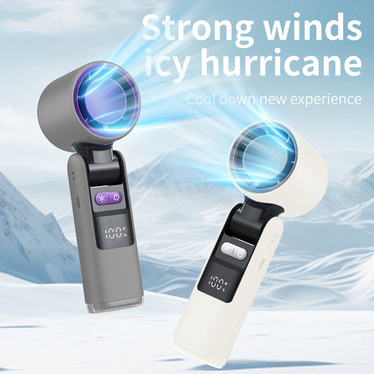 Fit For Portable Turbofan USB Rechargeable Strong Wind Adjustable Wind Speed 4000mAh