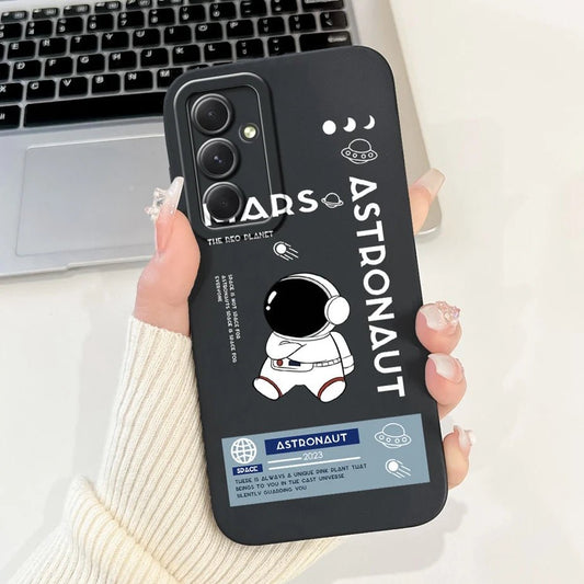 For Samsung Galaxy S24 FE Case SM - S721B Cute Fashion Cartoon Cover Soft TPU Phone Case For Samsung S24 FE S24FE Shell 6.7'' Bags - Chic Cart