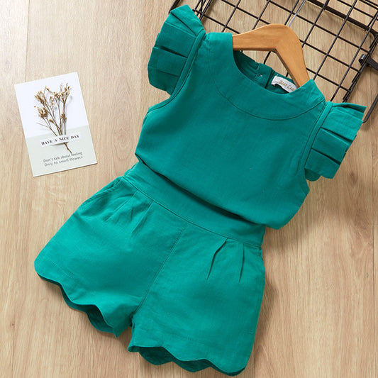 Girls Clothes For Baby Girl Kids T-Shirt Shorts Suit