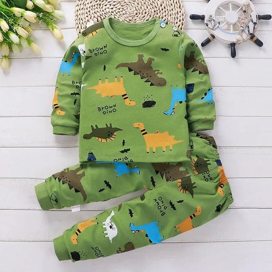 Kids Clothes Children Sets Children's Clothing Boys Girls CottonAutumn winter Clothing Pants Sleepwear Underwear Christmas Gift - Chic Cart