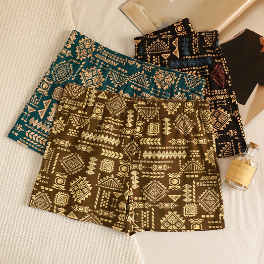 Men's American-style Retro Ethnic Boxers