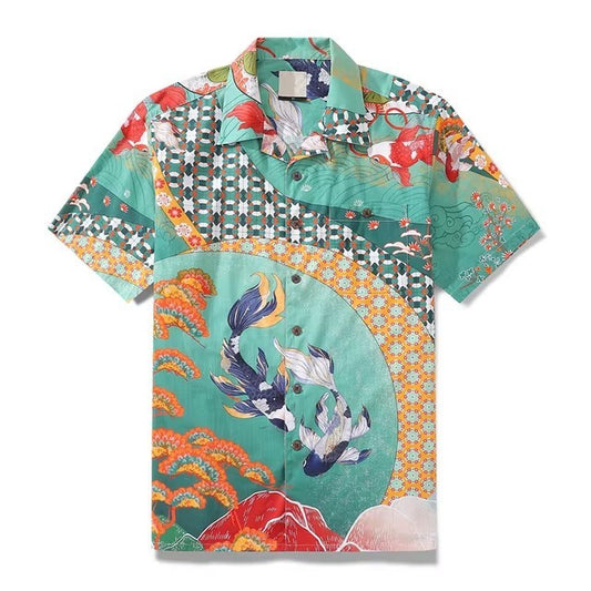 Men's Shirt Hawaiian Tropical Style Animal Alohacamisha Style