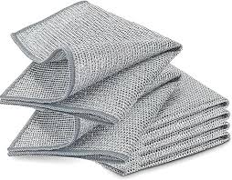 Metal Steel Wire Rags Cloth Kitchen Pot Pan Dishwashing Double - sided Dishcloth Home Mesh Cleaning Cloths Towels Scrubber Rag