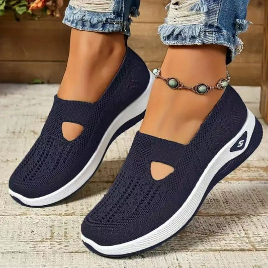Middle-aged And Elderly Mom Shoes Soft Bottom Casual Mesh Shoes