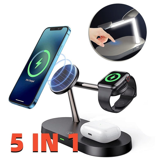Multi functional Five-In-One Magnetic Wireless Charging