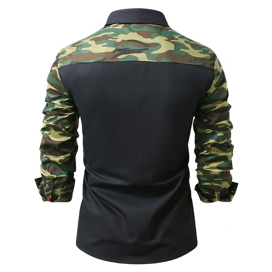 New Men's Army Outdoor Camouflage Long Sleeve Shirt